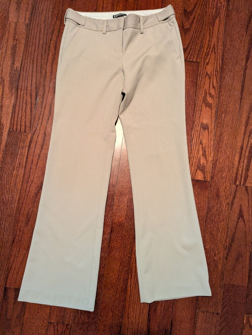 Express Boot Cut Pants in Light Beige